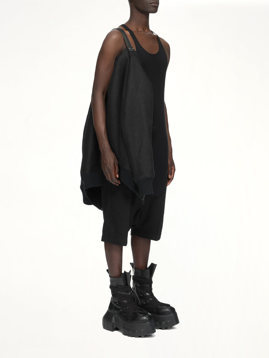 Moleskin Heizer Flight Jacket in Black