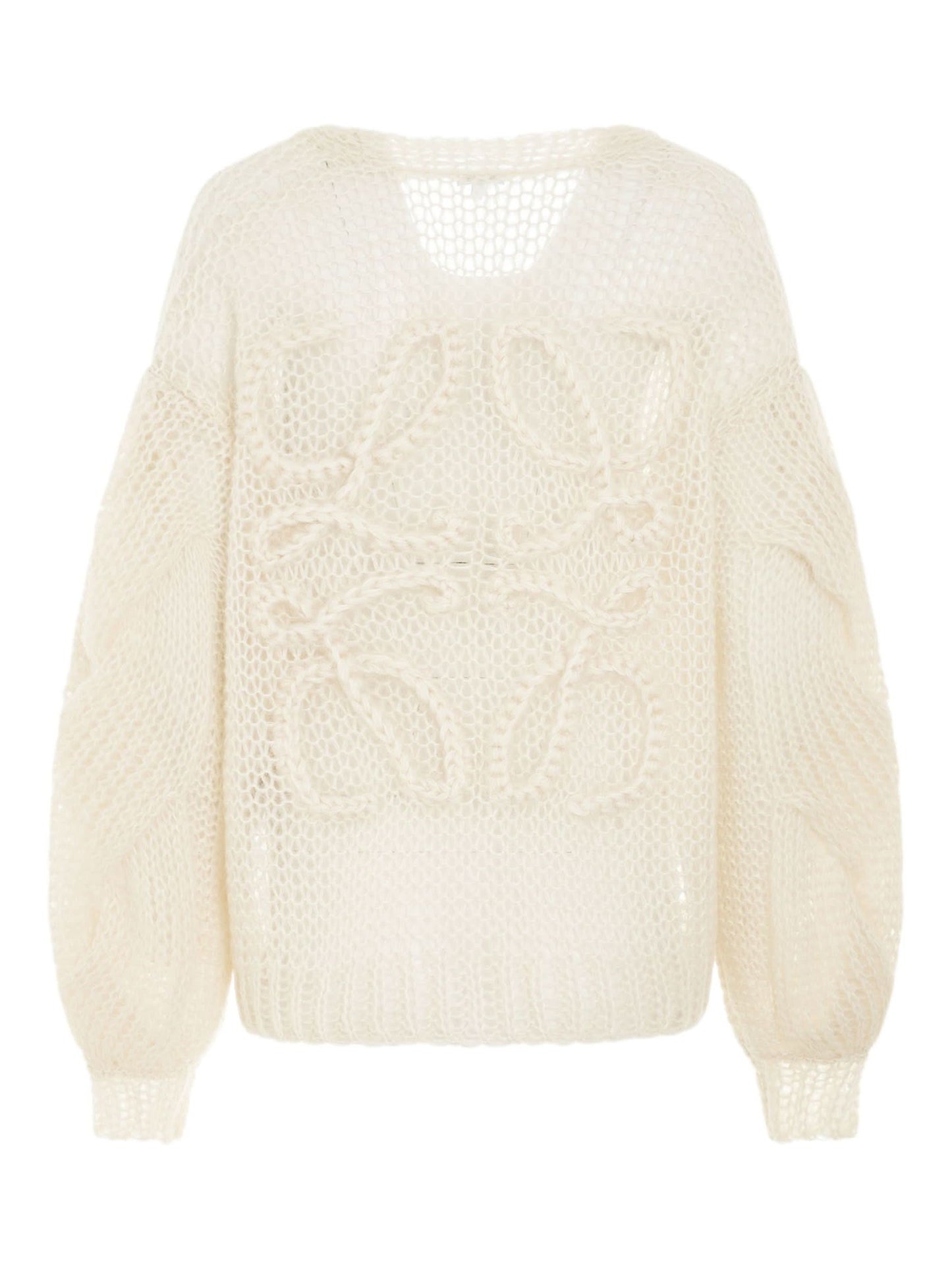 Loewe Anagram Cardigan in Ecru