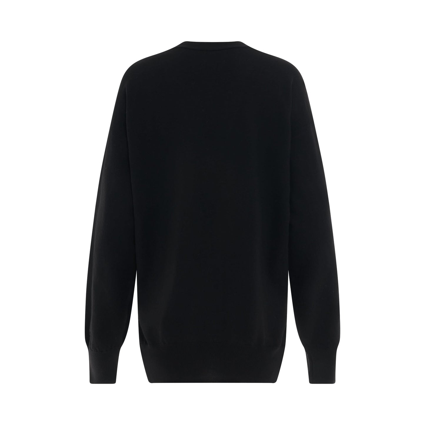 Anagram Pocket Cardigan in Black