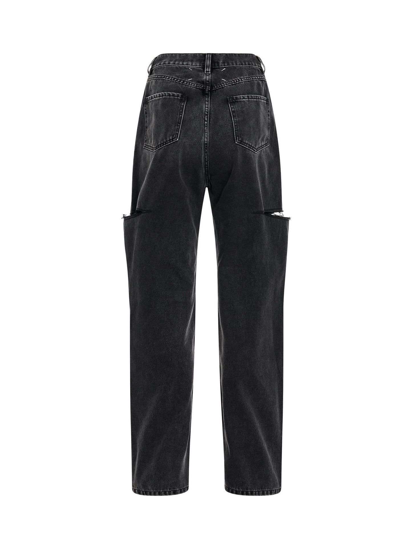 5 Pockets Jeans in Washed Black