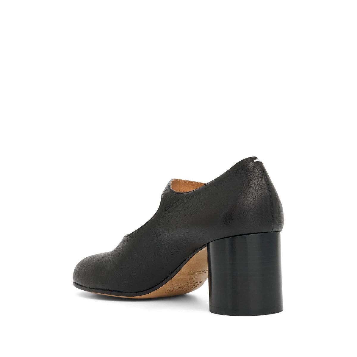 Tabi Mary Janes Heels in Black Back View | MAISON MARGIELA
