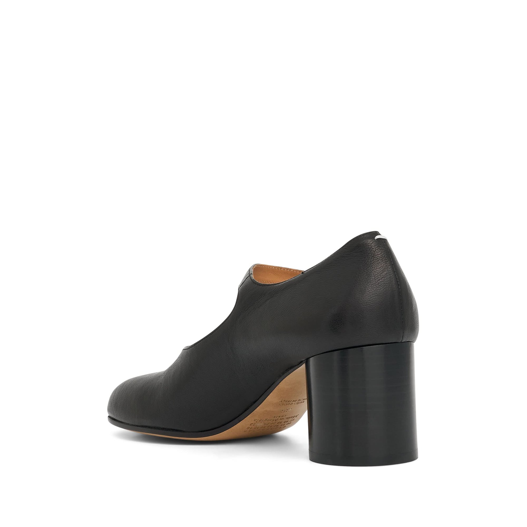 Tabi Mary Janes Heels in Black Back View | MAISON MARGIELA