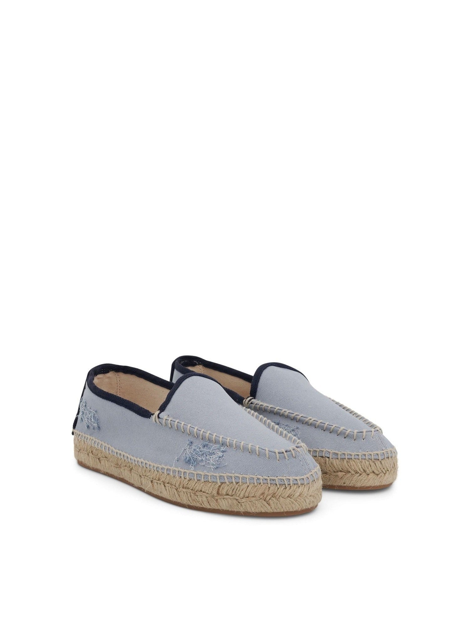 Embroidered Espadrilles in Breeze Front View | MAISON MARGIELA