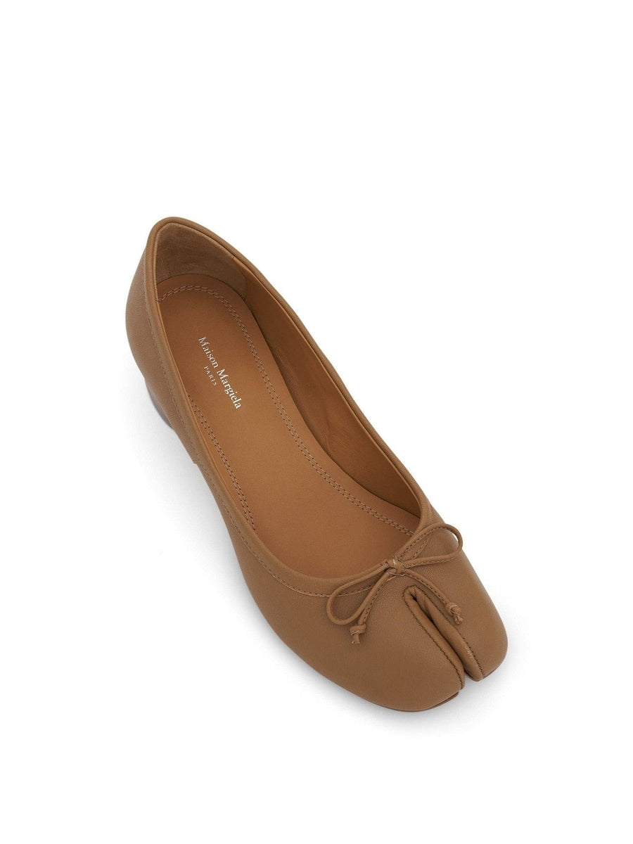 Tabi Ballerina 3cm Flats in Nude Back View | MAISON MARGIELA