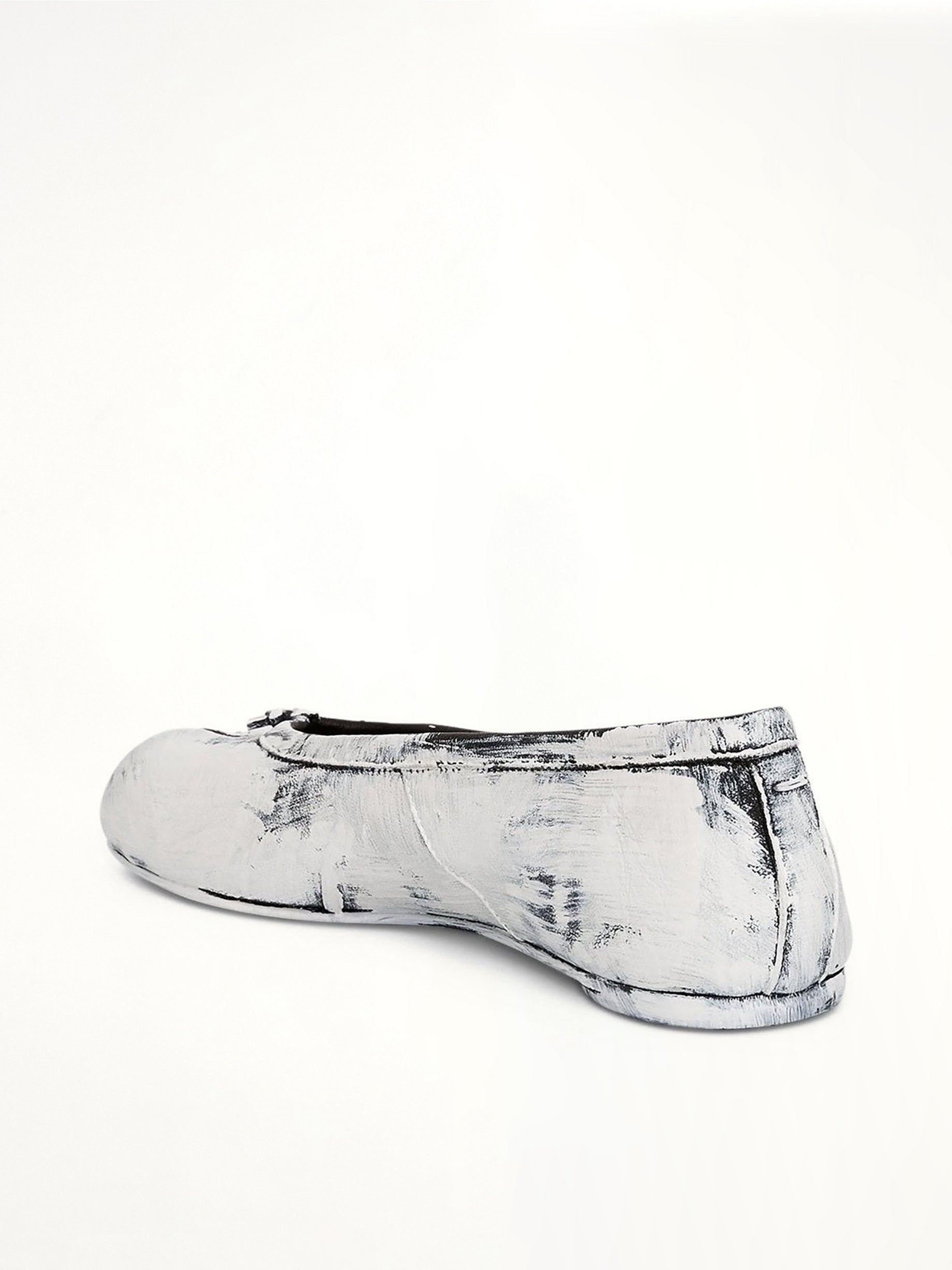 New Tabi Ballerina Shoes in White Paint