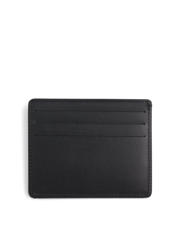 Maison Margiela Four Stitches Leather Card Holder in Black