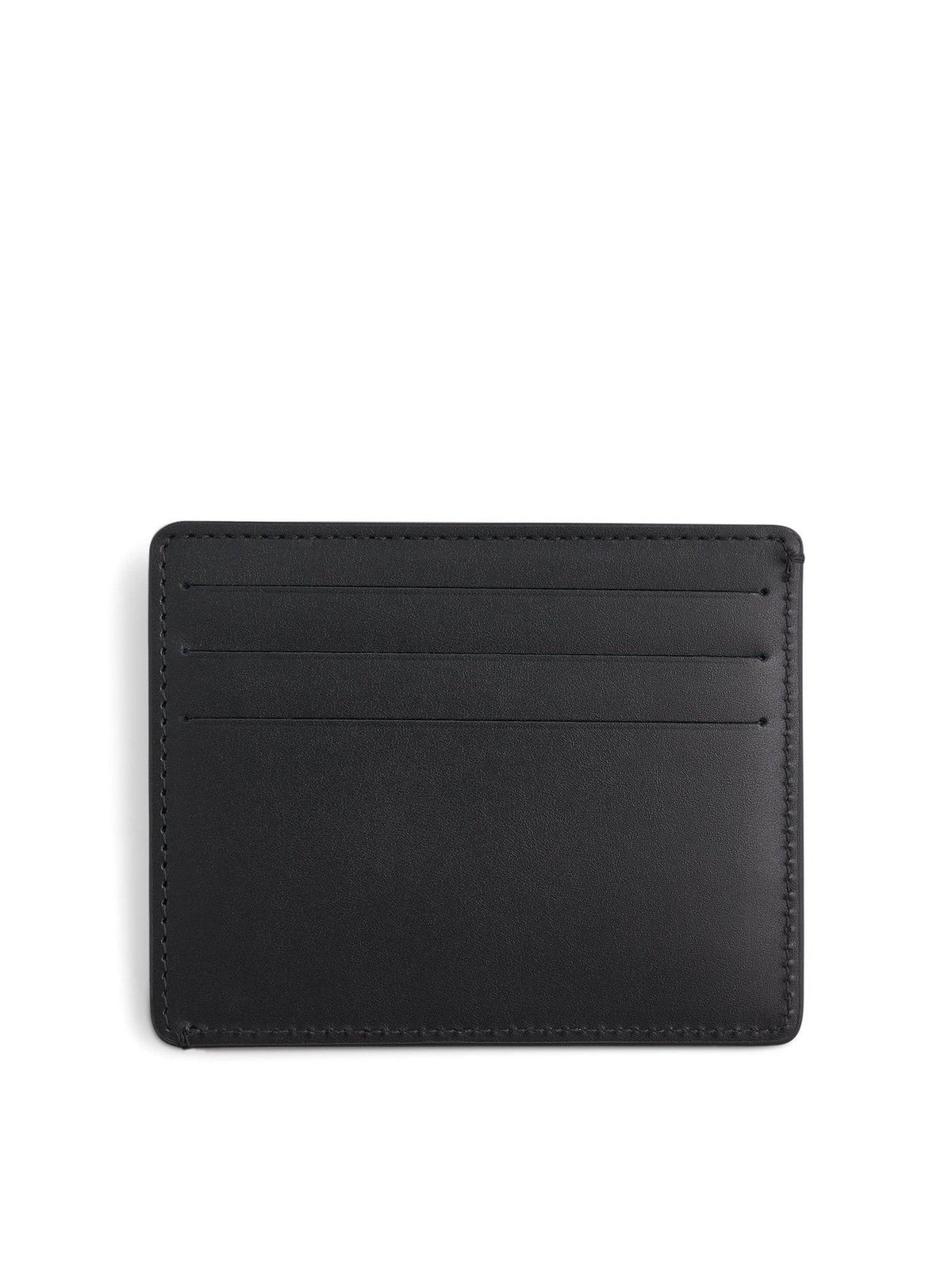 Maison Margiela Four Stitches Leather Card Holder in Black