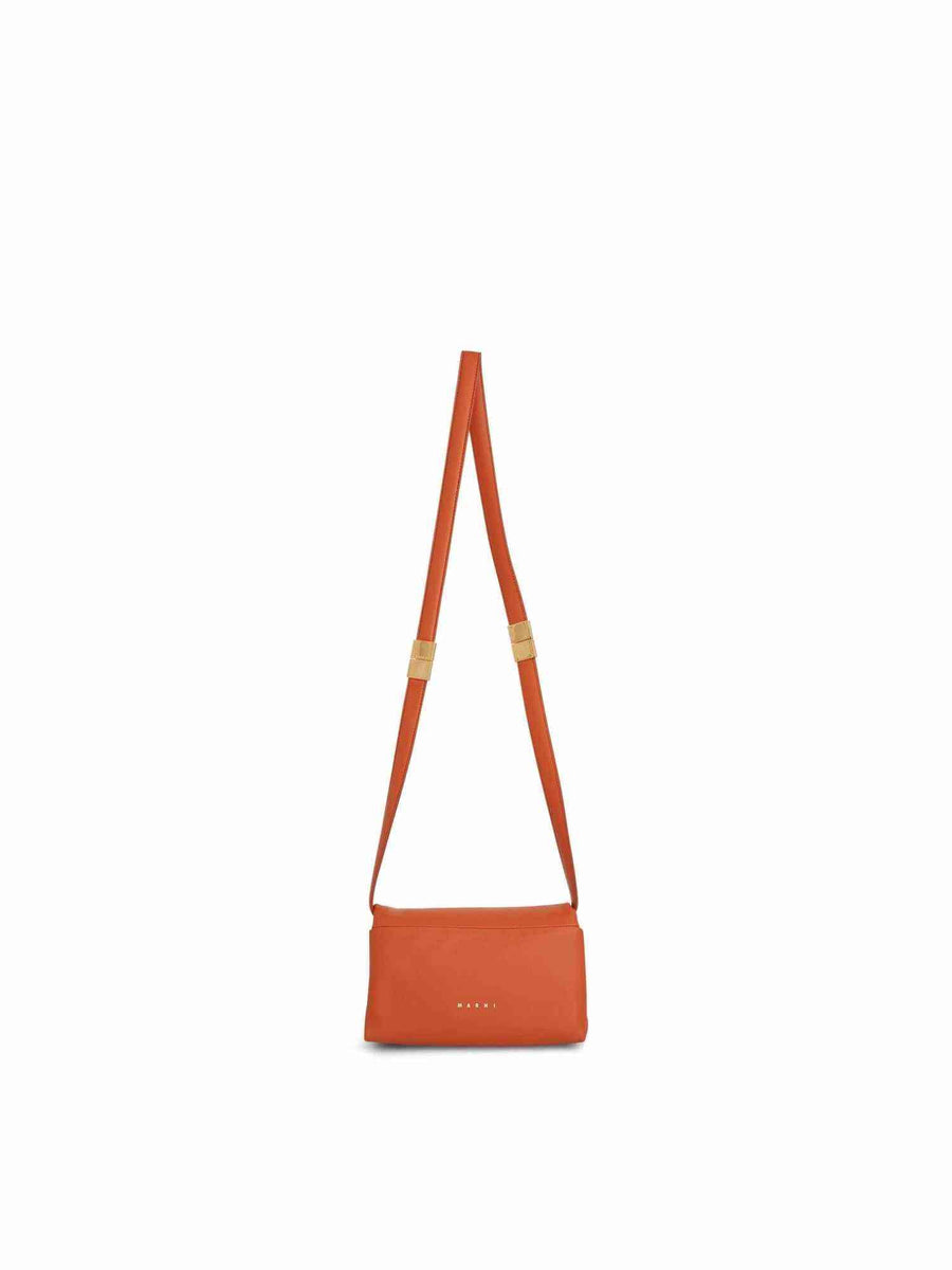Prisma Small Leather Bag in Chili
