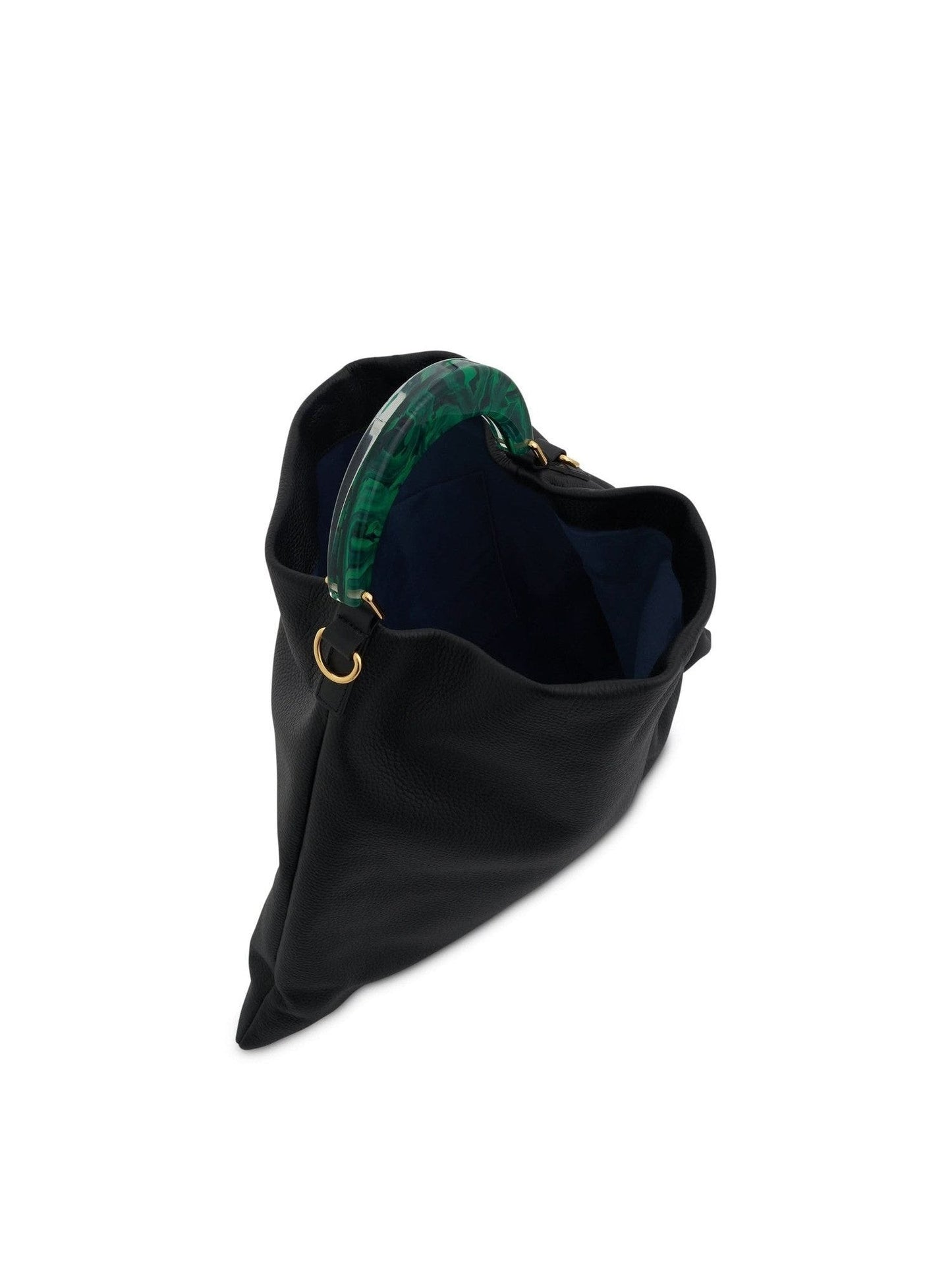 Venice Medium Hobo Bag in Black/Spherical Green