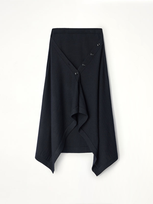 Buttoned Skirt in Black