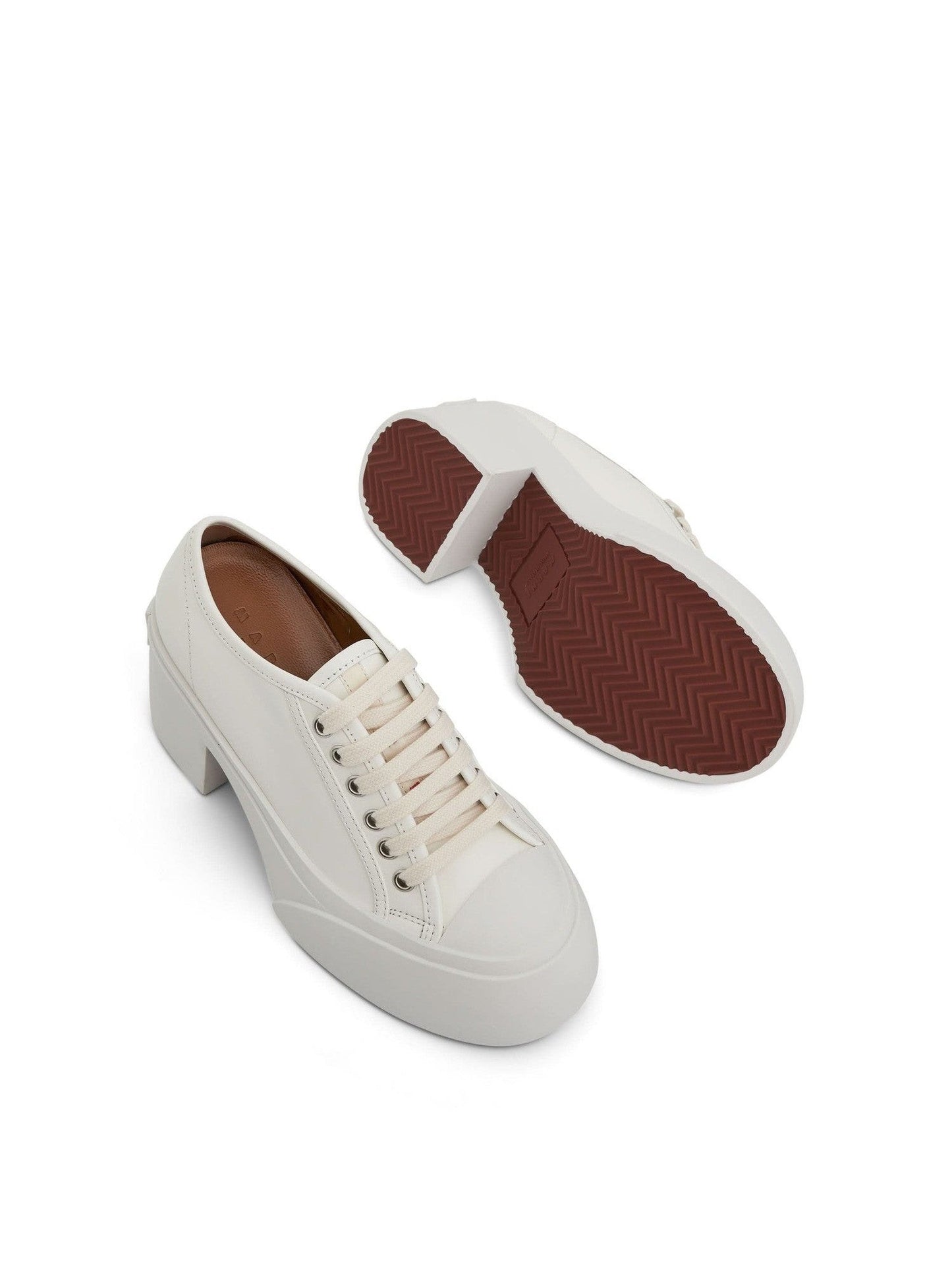 Pablo Lace-Up Pumps in White