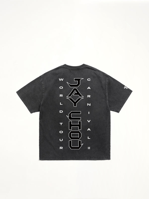J Carnival II World Tour Washed T-Shirt in Black