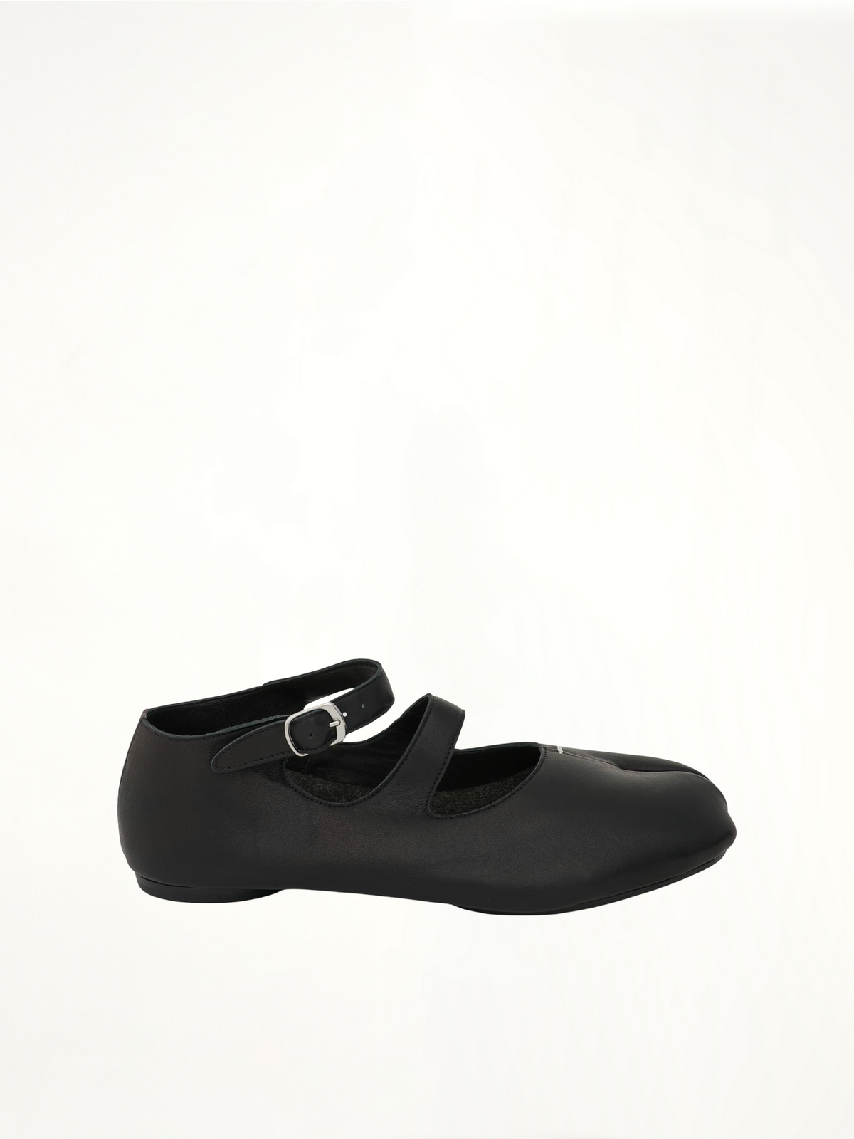 Tabi Double Strap Ballerina Shoes in Black