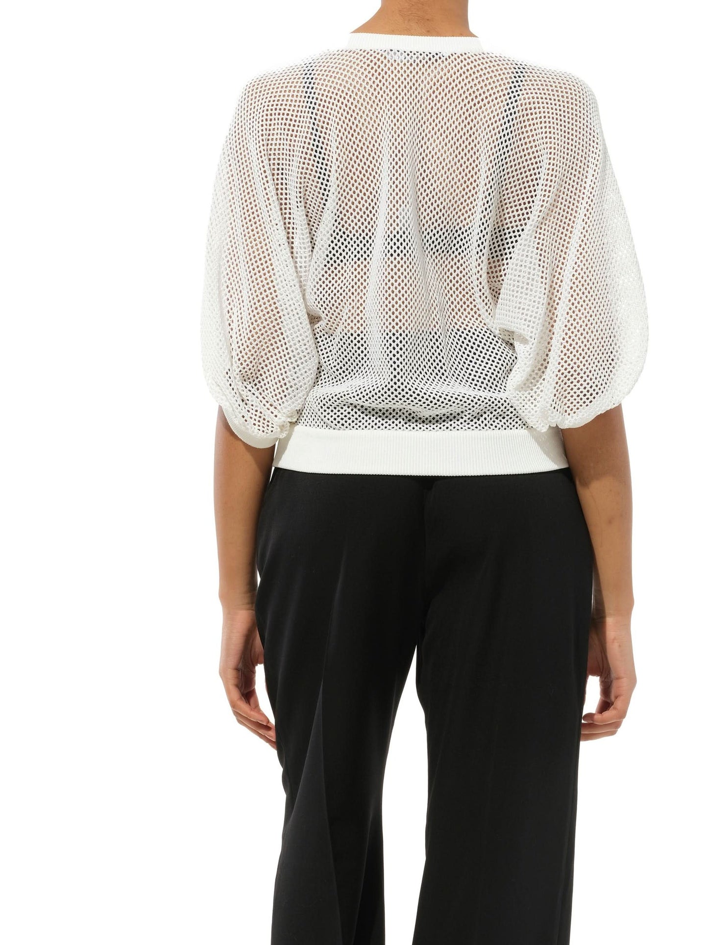 Short Sleeve Sweatshirter in White