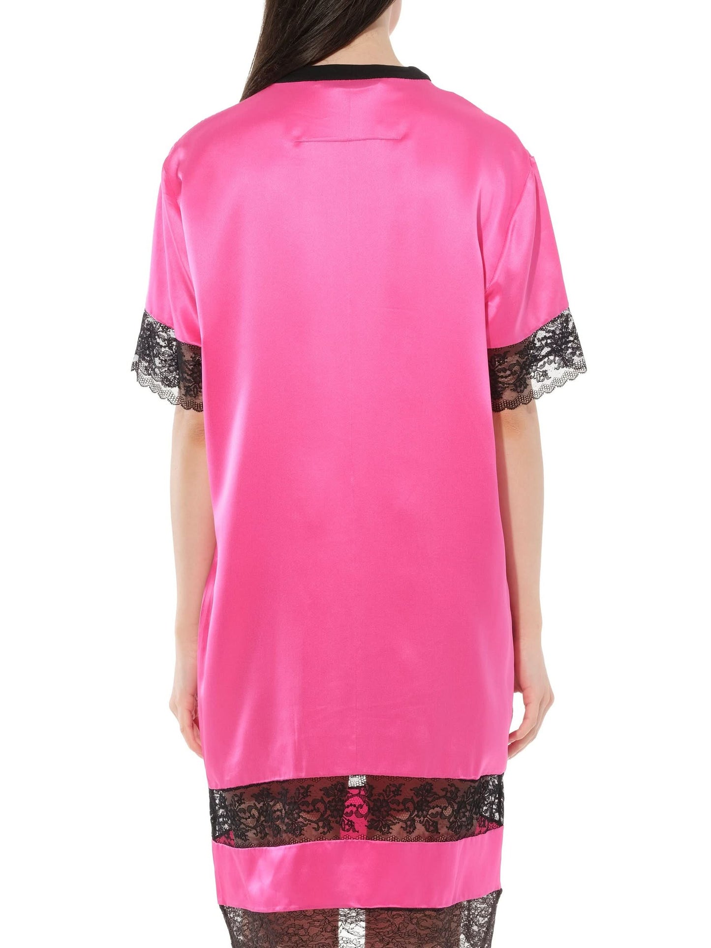 Silk Dress in Fushia