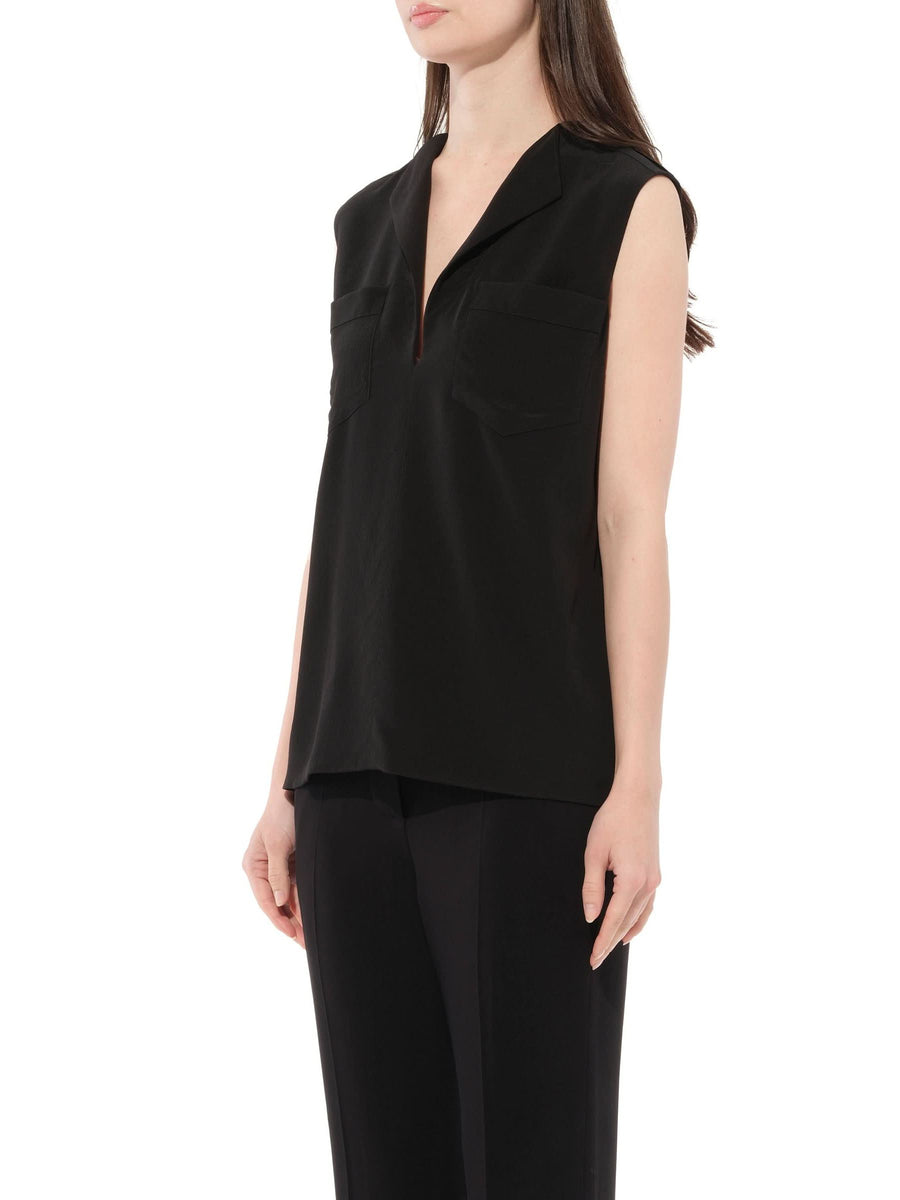 Sleeveless Shirt in Black