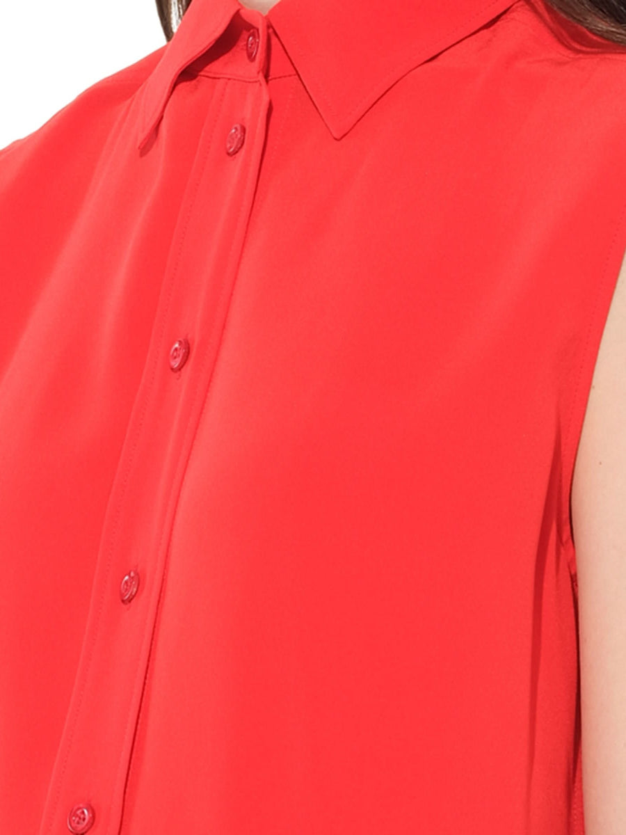 Sleeveless Shirt in Red