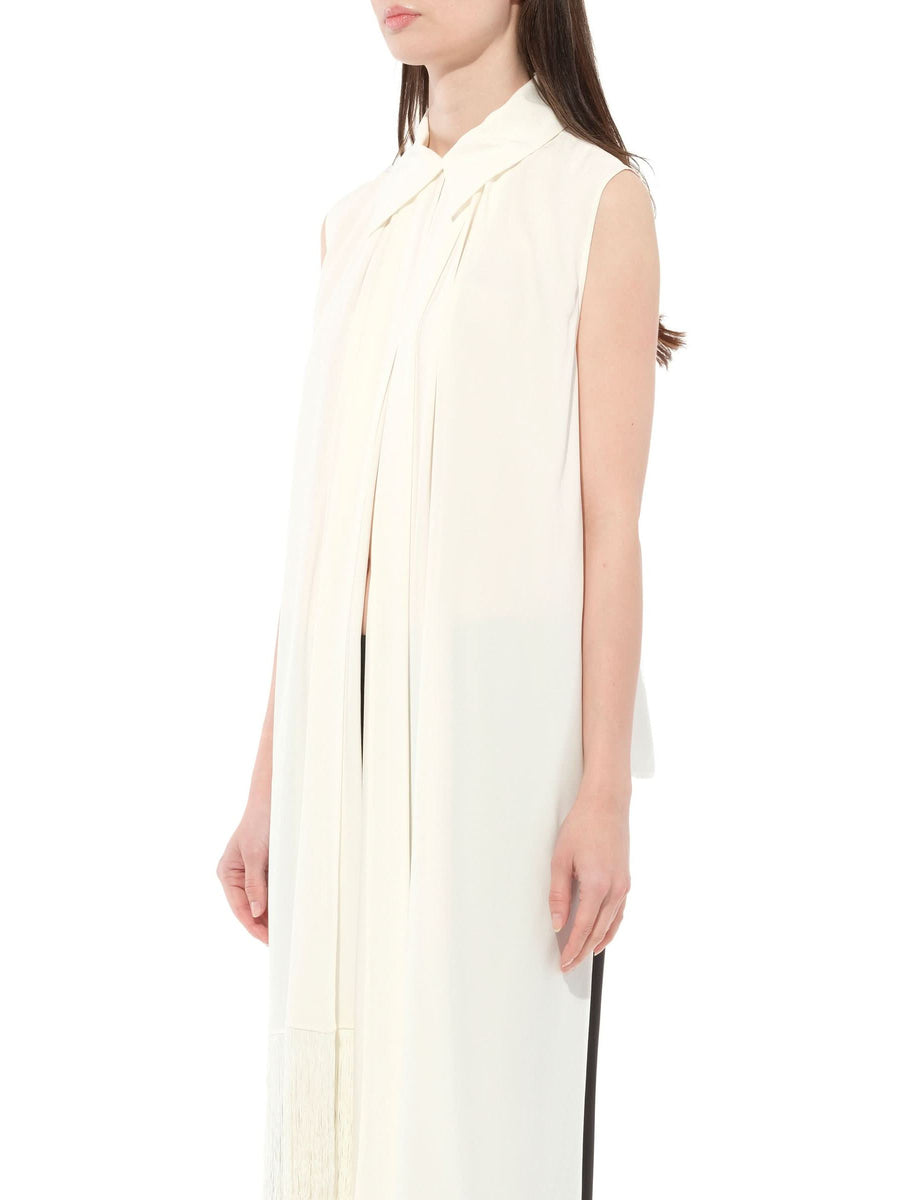 Sleeveless Shirt in White