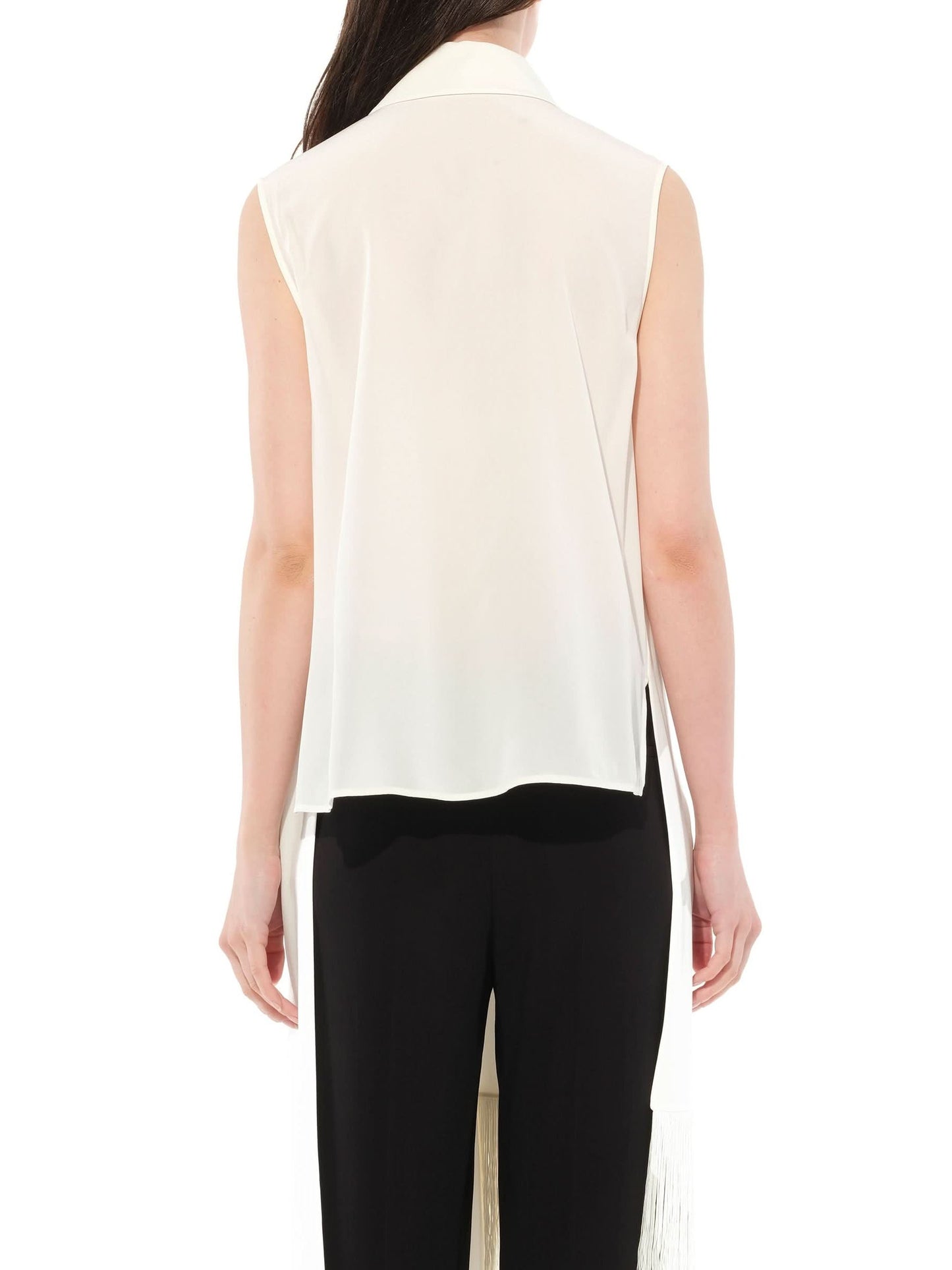 Sleeveless Shirt in White