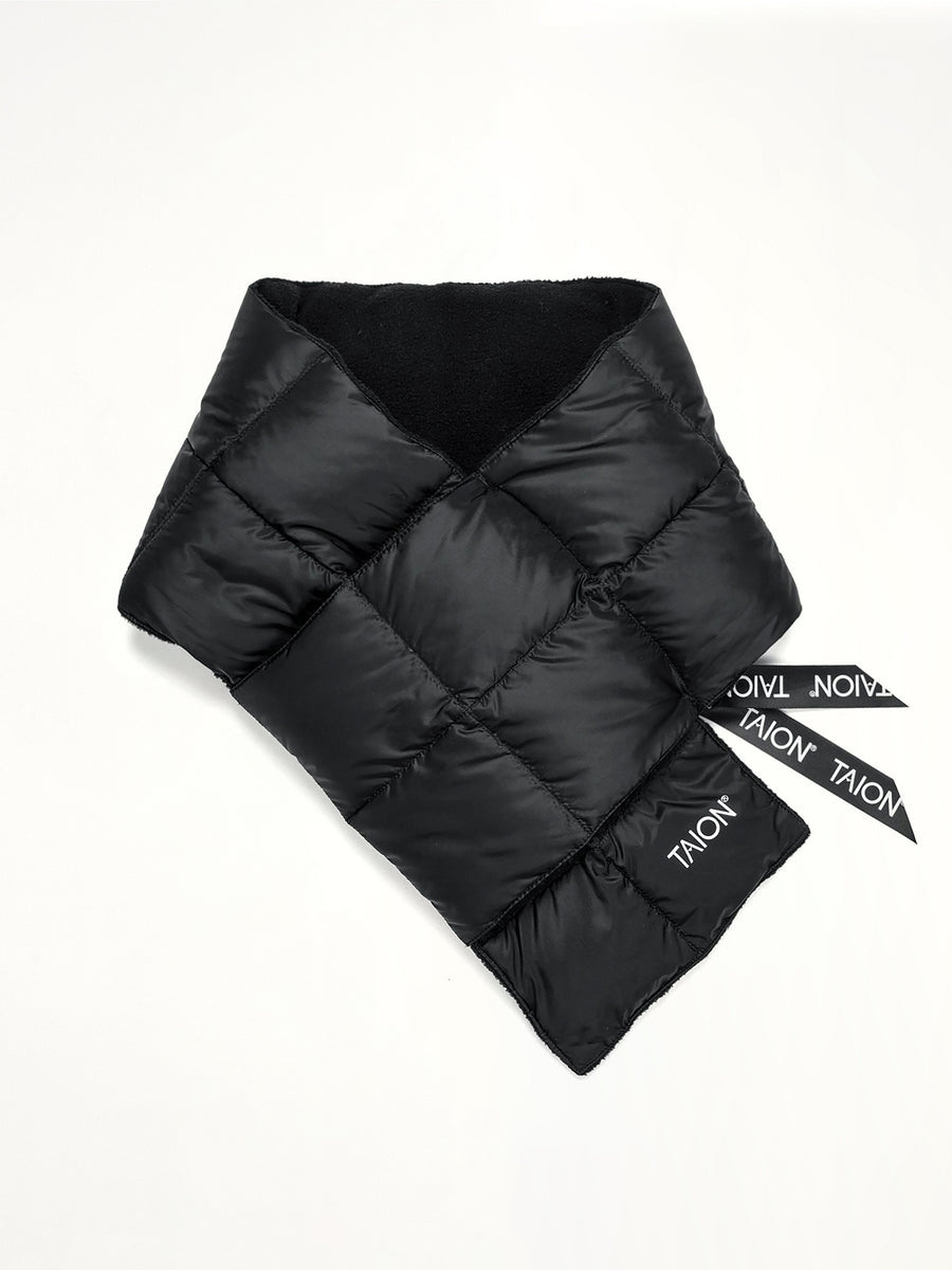 Basic Down Scarf in Black