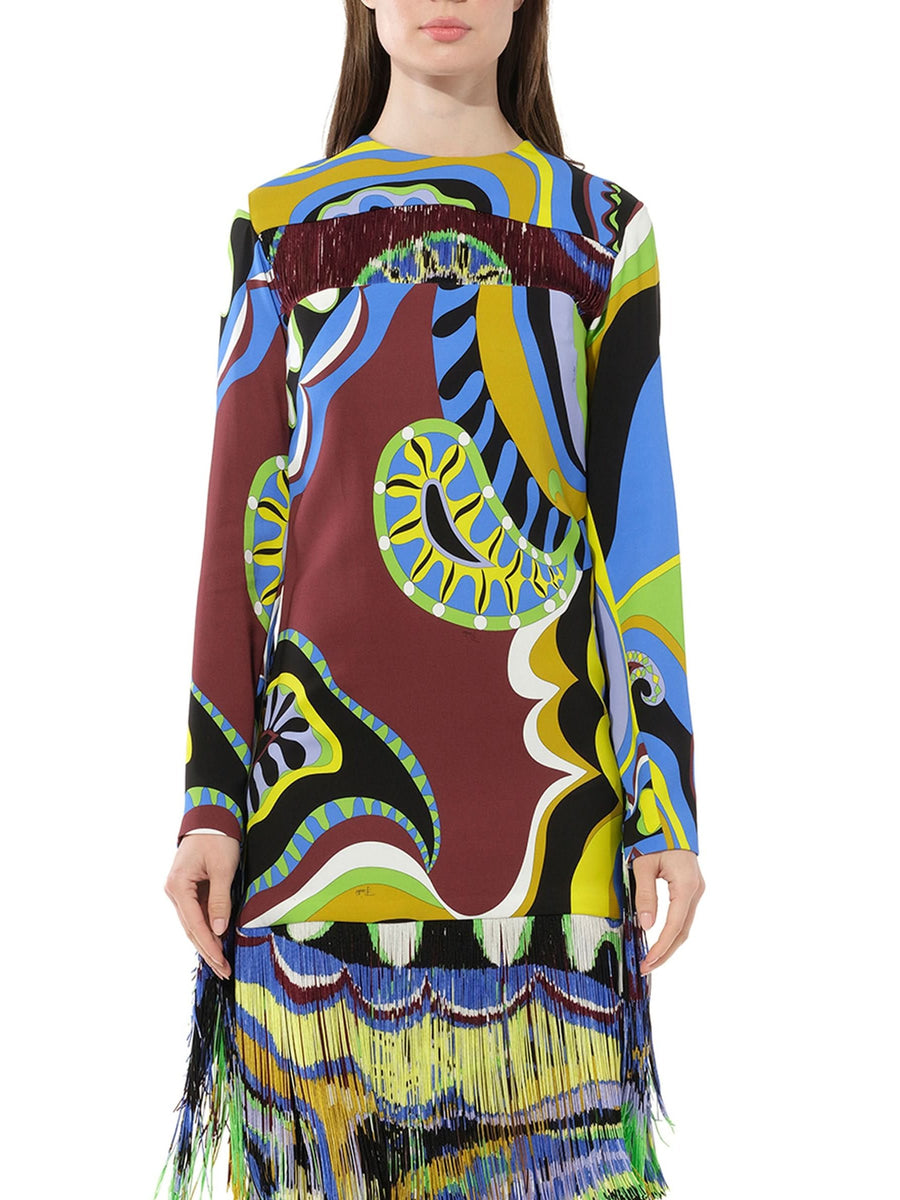Tassel Dress in Multicolor
