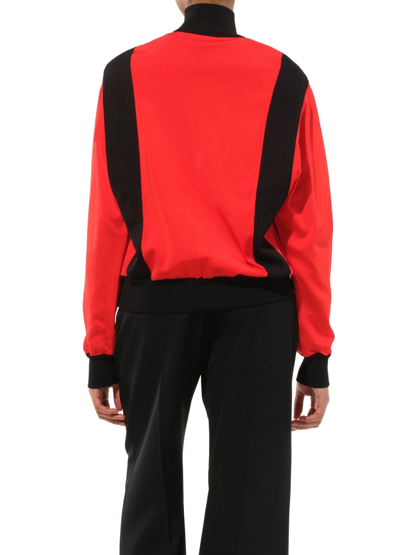 Turtle Neck Multi Sweater in Red