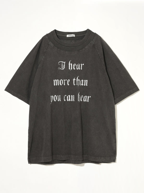 アイ ヒア Tシャツ チャコール