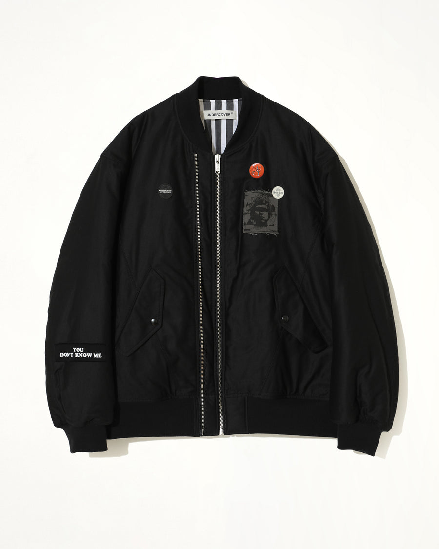 You Don'T Know Me Blouson in Black