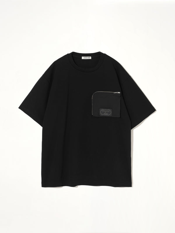 Zipped Pocket T-Shirt in Black