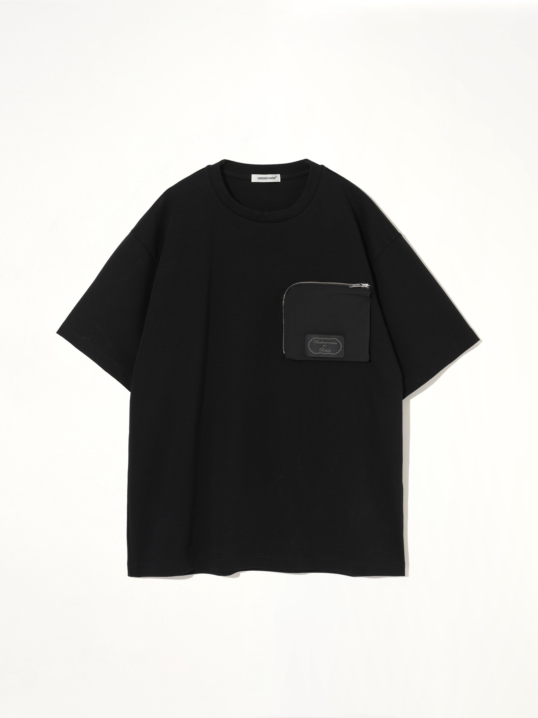 Zipped Pocket T-Shirt in Black