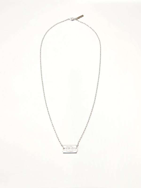 Razor Necklace in Silver