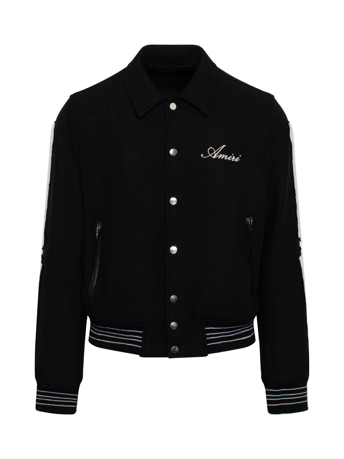 Amiri Bones Varsity Jacket in Black