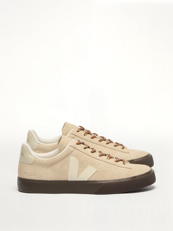 Campo Leather Sneaker in White/Cognac