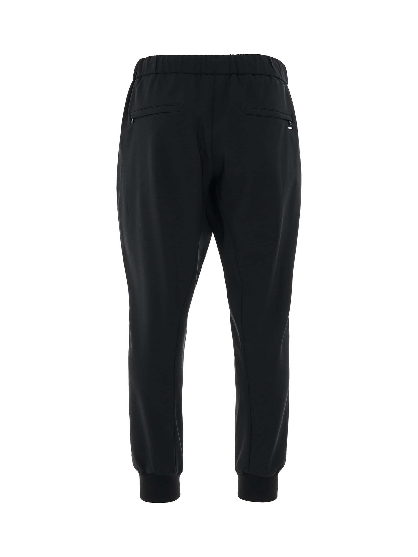 Wool Jogger Trouser in Black