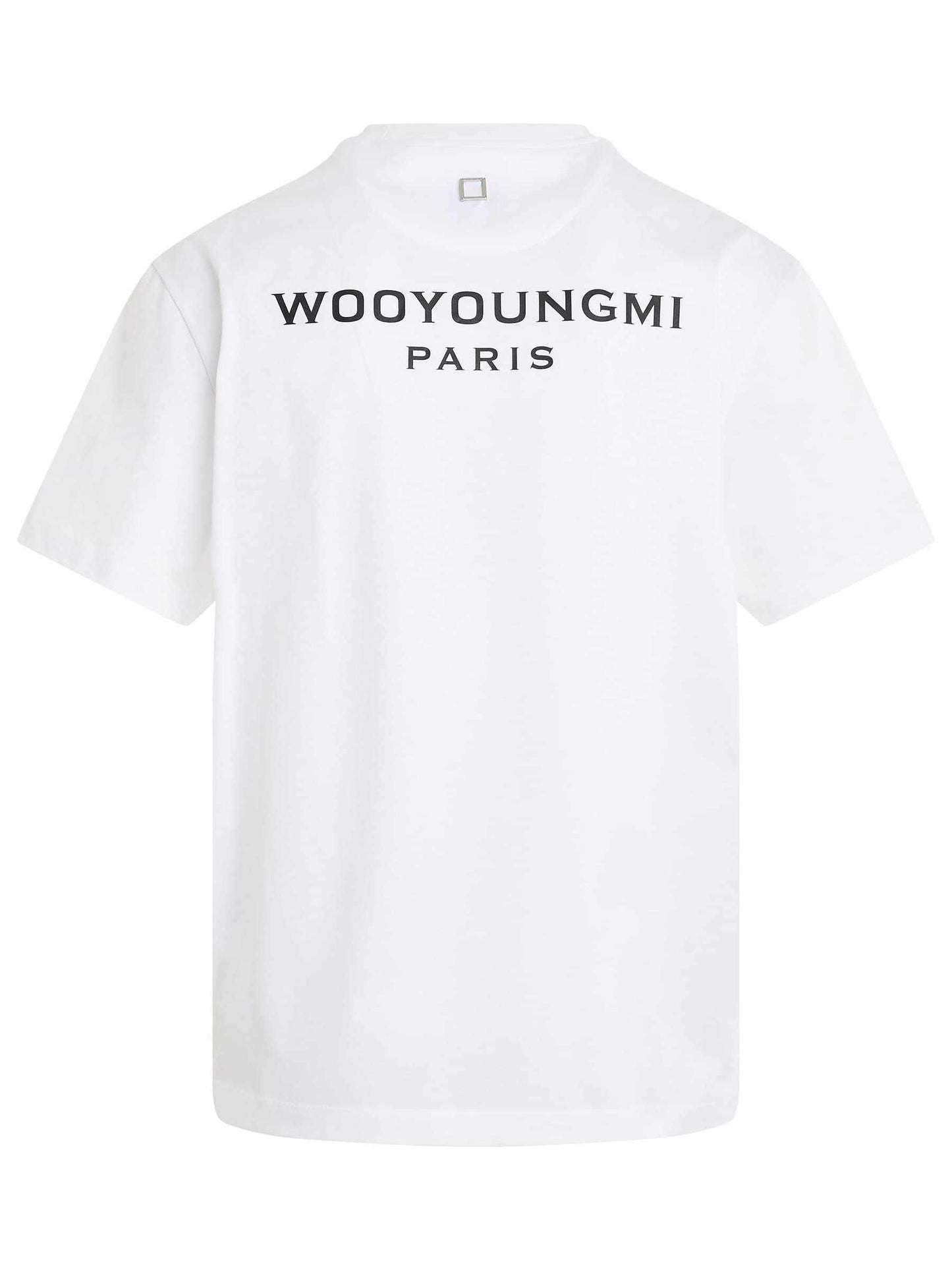 WYM Patch Logo T-Shirt in White/Black