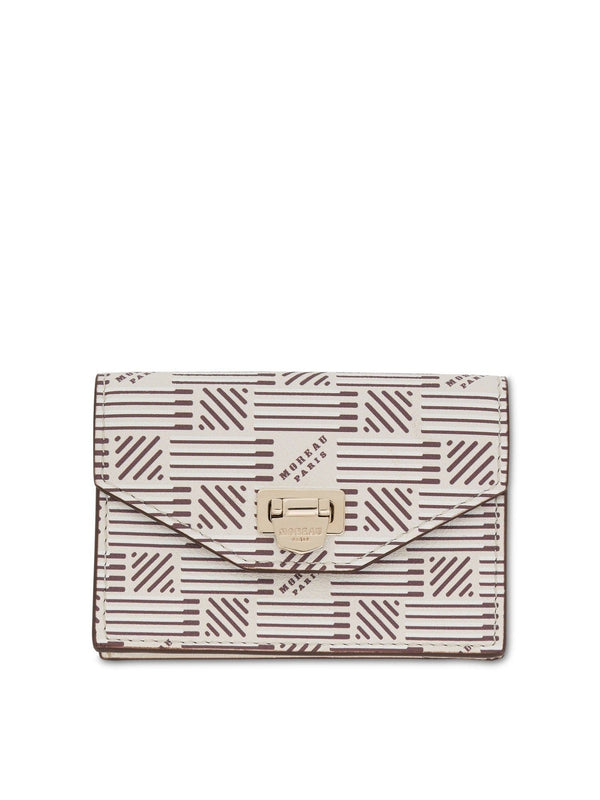 Flap Wallet with Gusset in Champagne