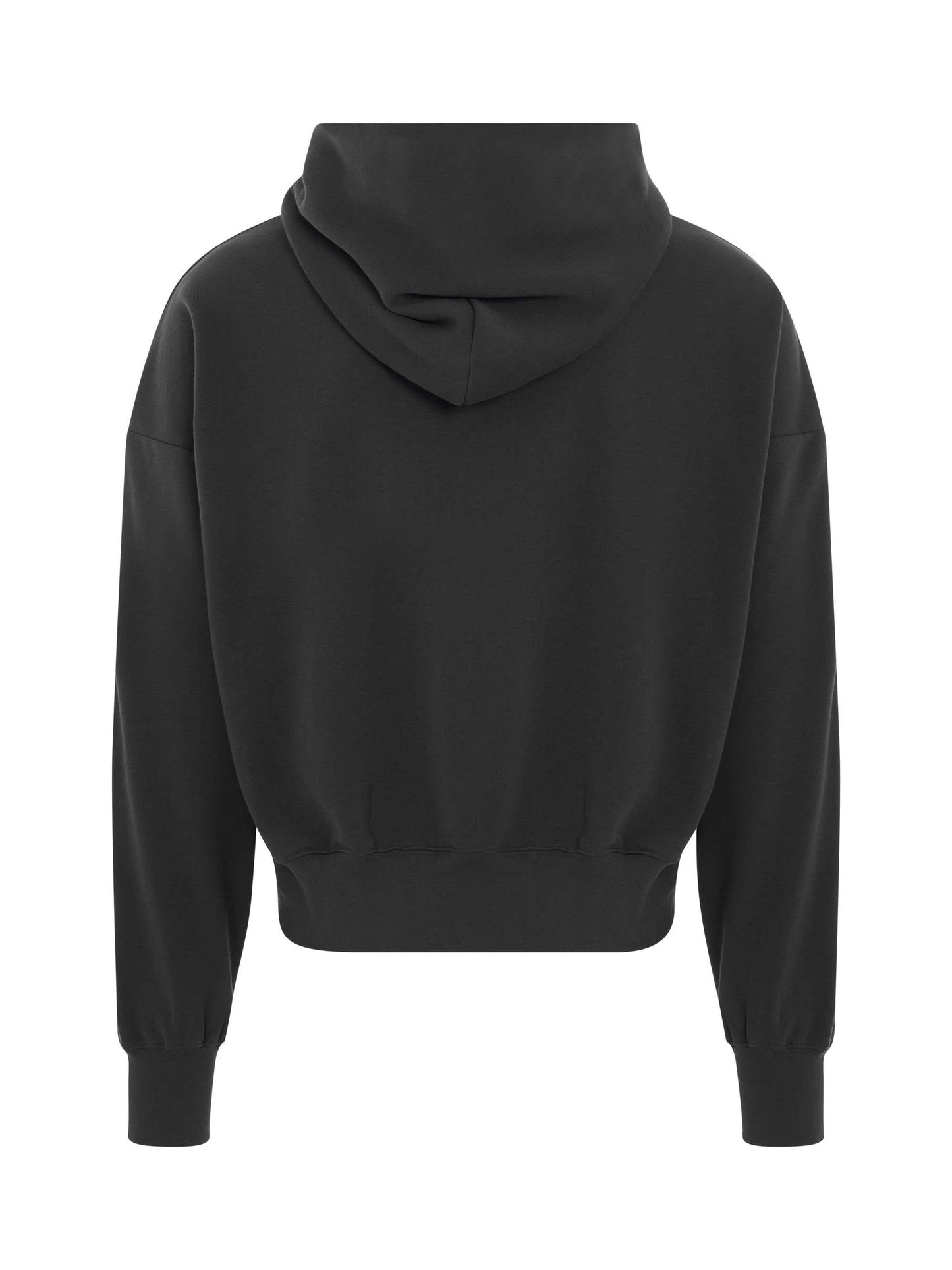 Teddy Bear Print Hoodie in Charcoal