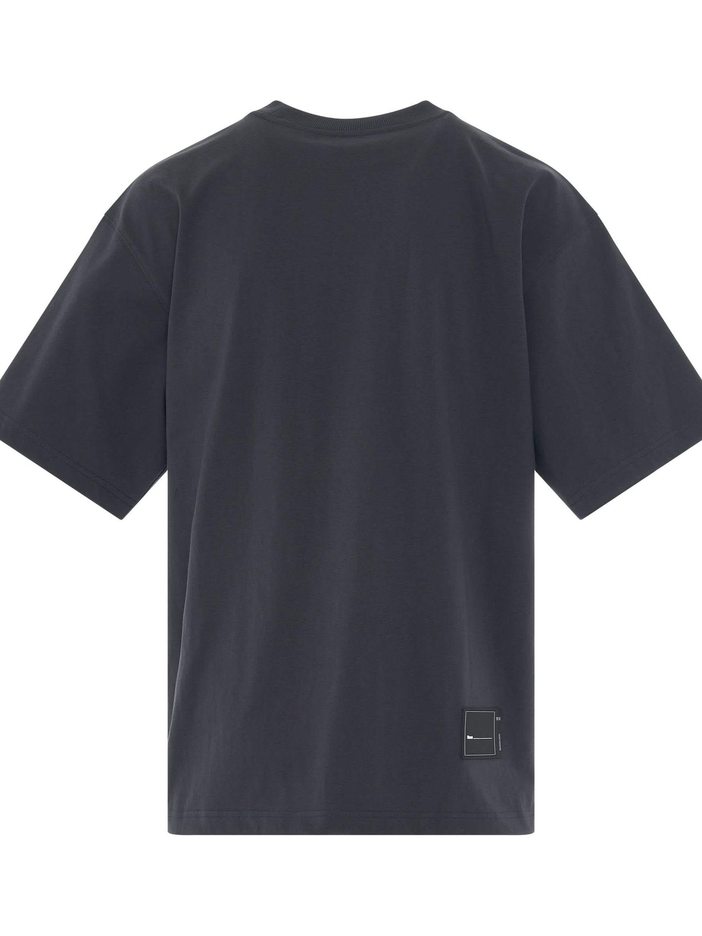 We11Done Classic Front Logo T-Shirt in Charcoal