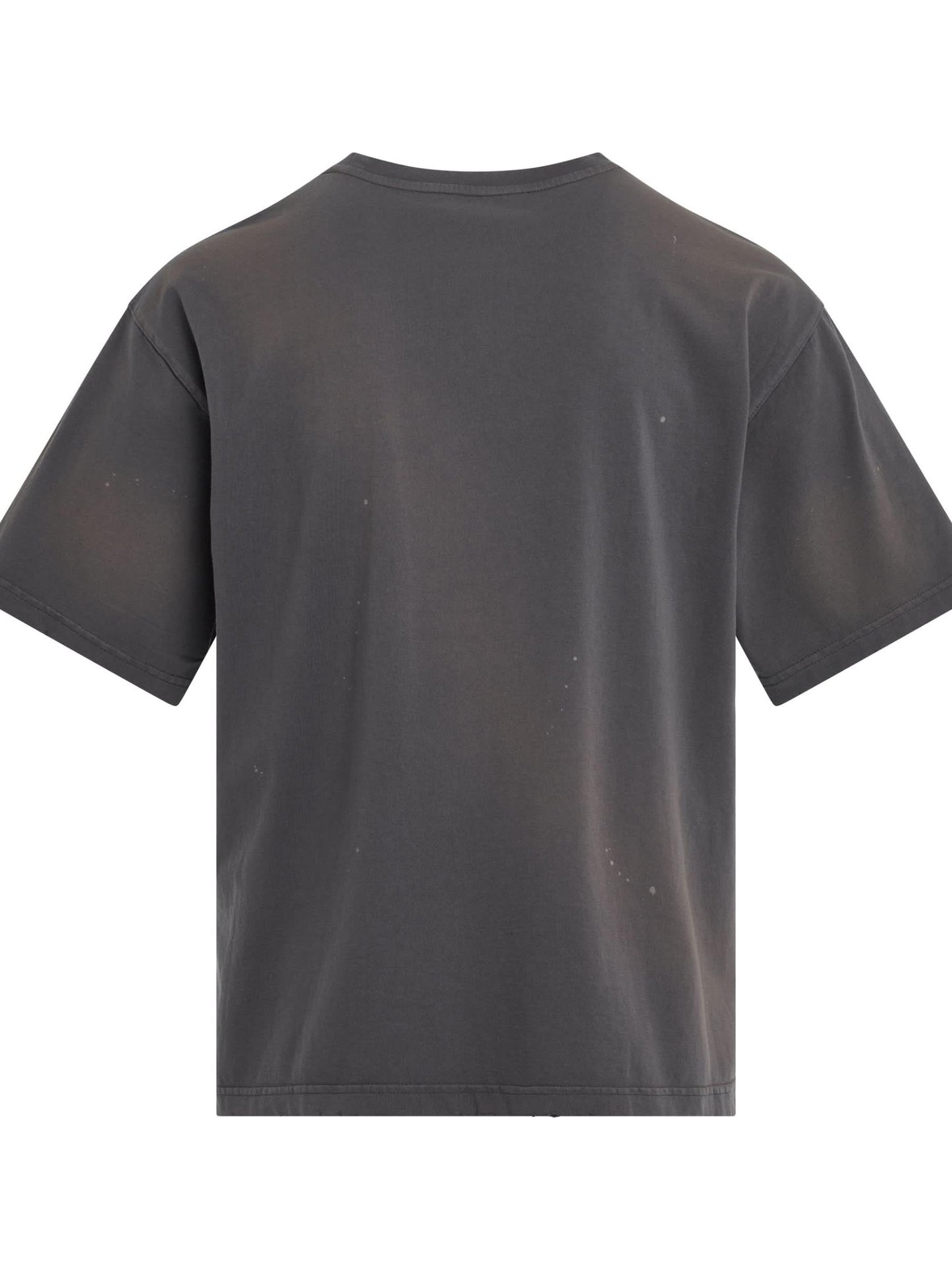 Metallic Print T-Shirt in Charcoal