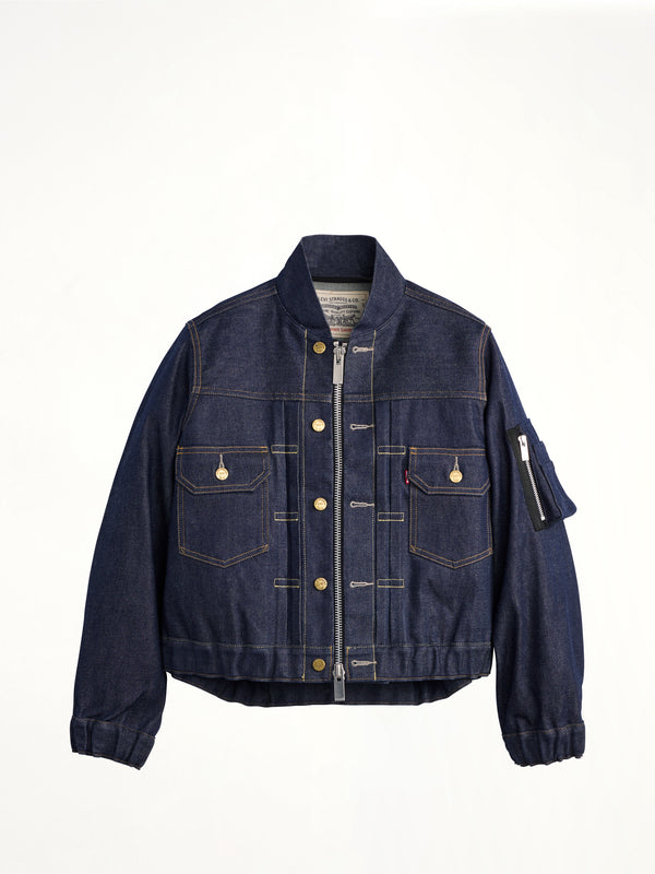 Sacai x Levi's Womens Denim Jacket B in Indigo
