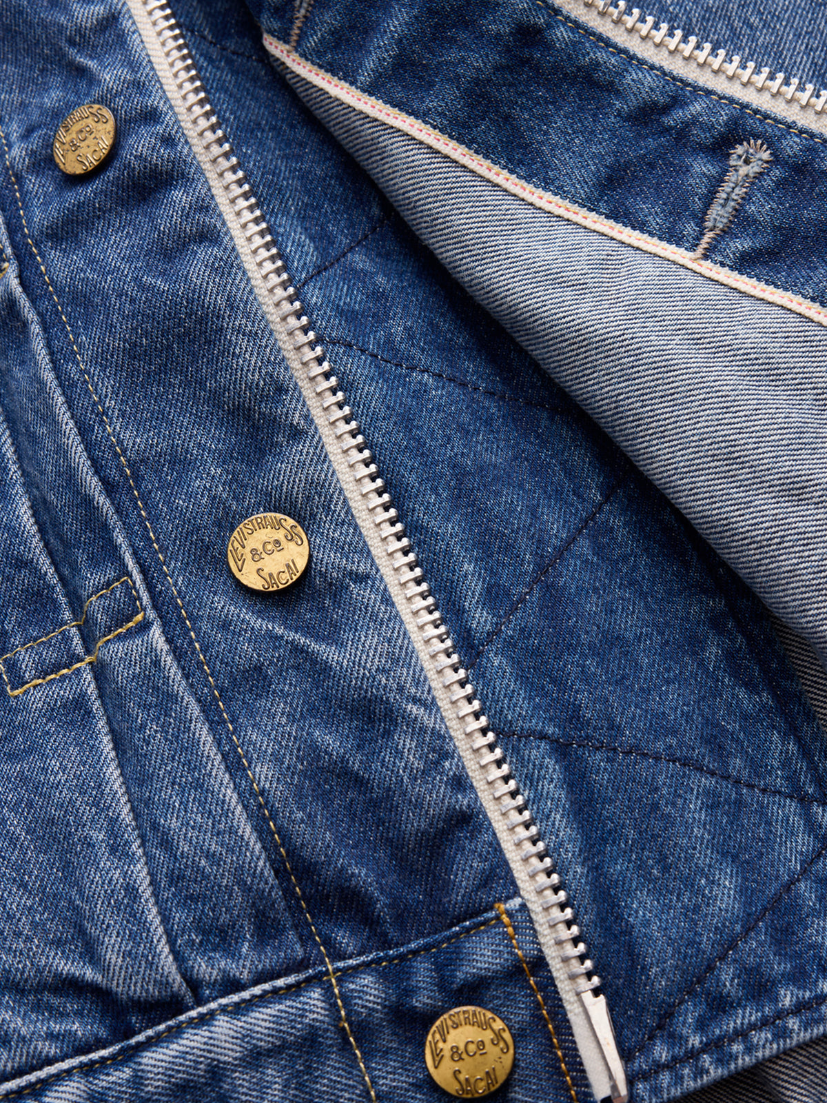 Sacai x Levi's Womens Denim Jacket B in Blue