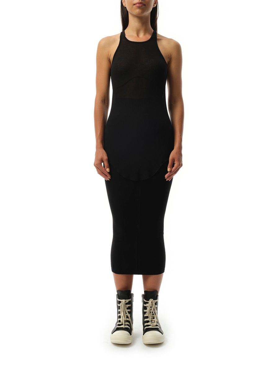 Rick Owens Basic Rib Tank Top in Black