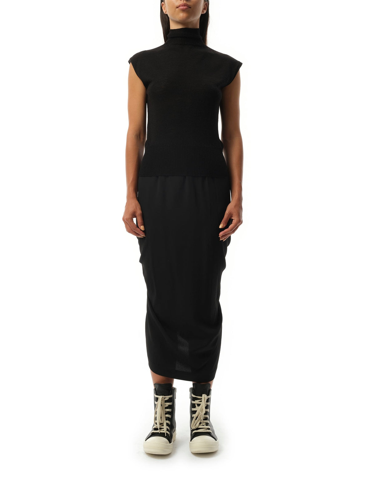 Rick Owens Sleeveless Turtle in Black