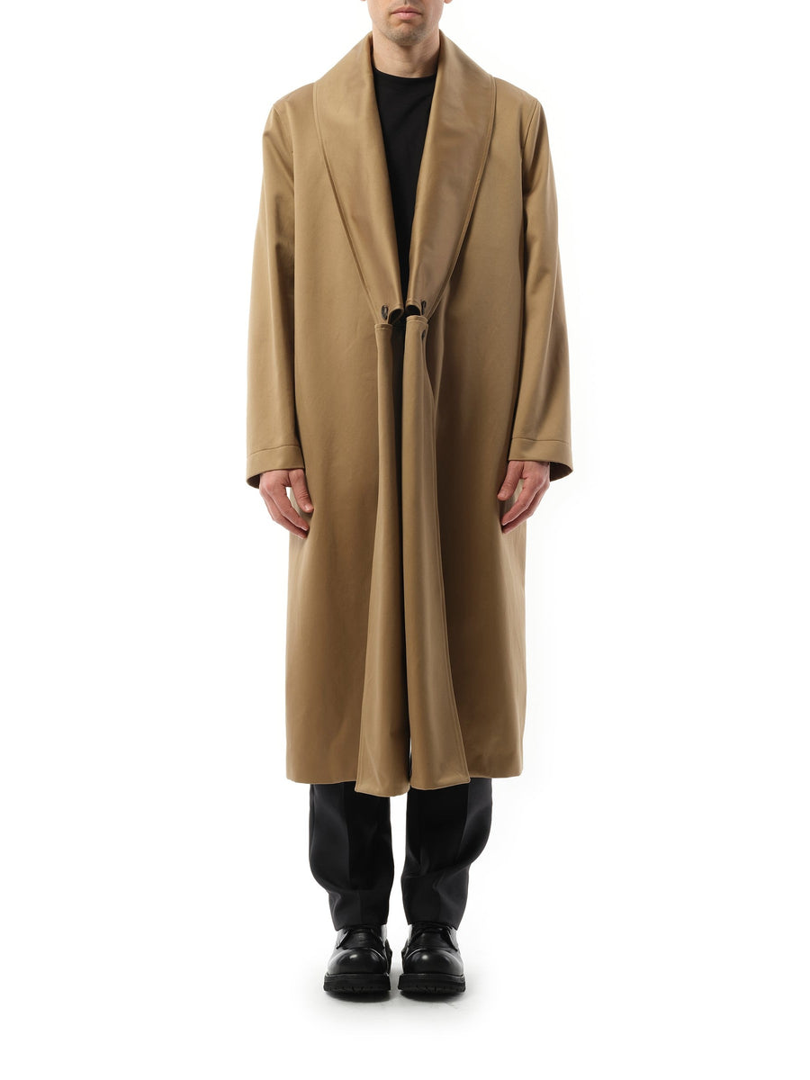 Loewe Shawl Collar Coat in Beige