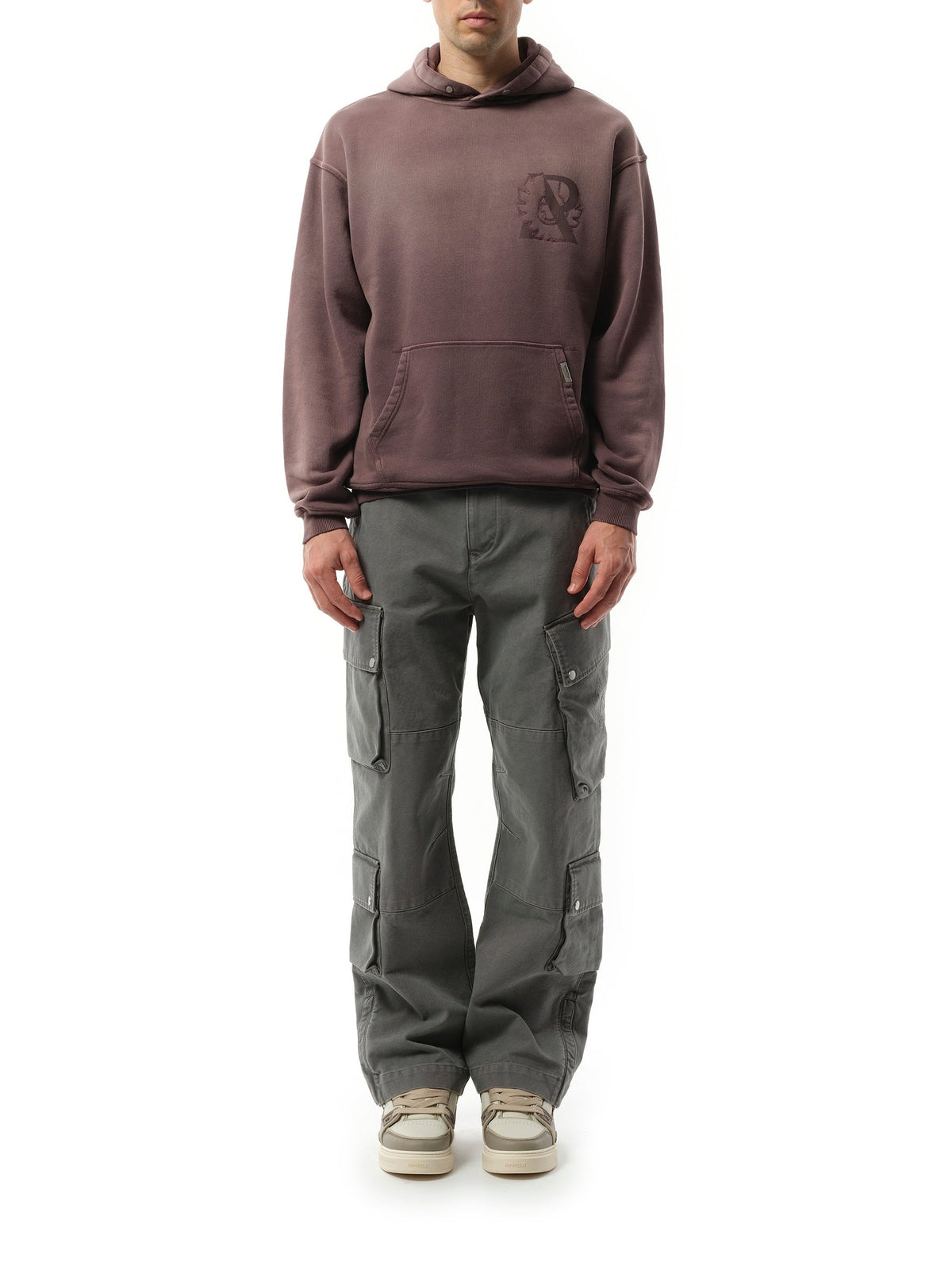 Represent Represent X Belstaff Outline Phoenix Hoodie in Plum