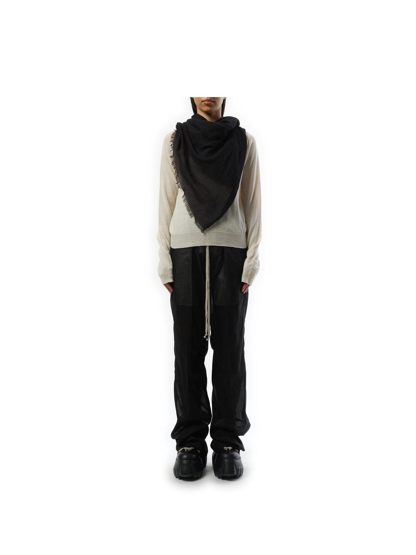 Rick Owens Kika Mega Scarf in Black