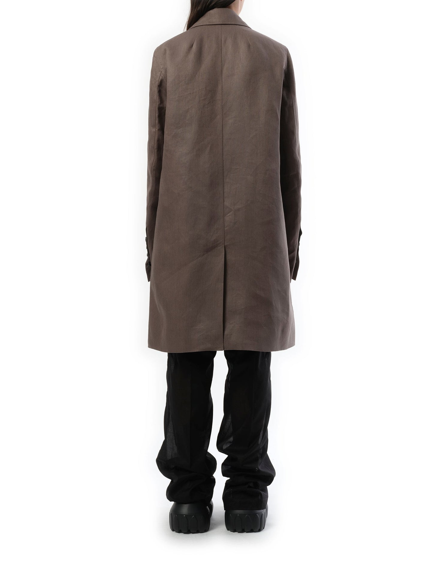 Rick Owens Officer Coat in Dust