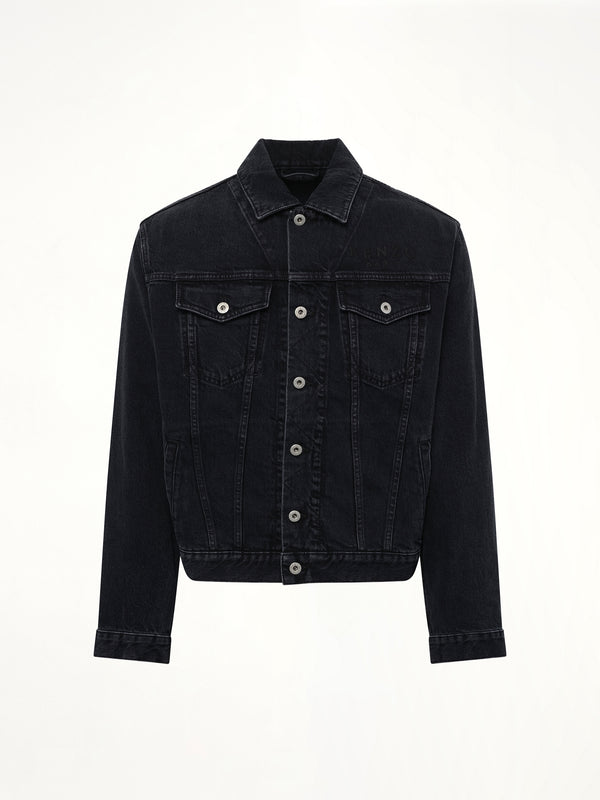 Boke Flower Trucker Jacket in Black