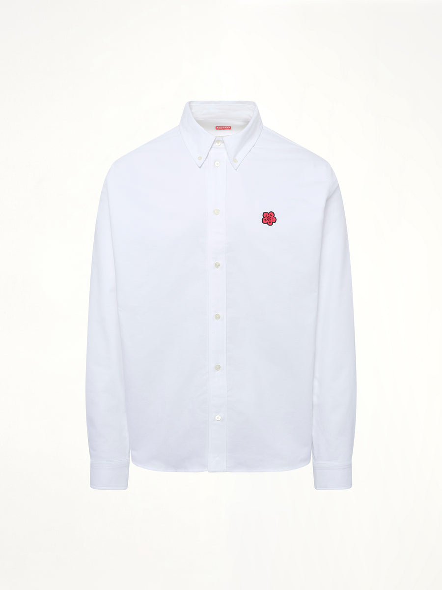 Kenzo Boke Flower Casual Shirt in White