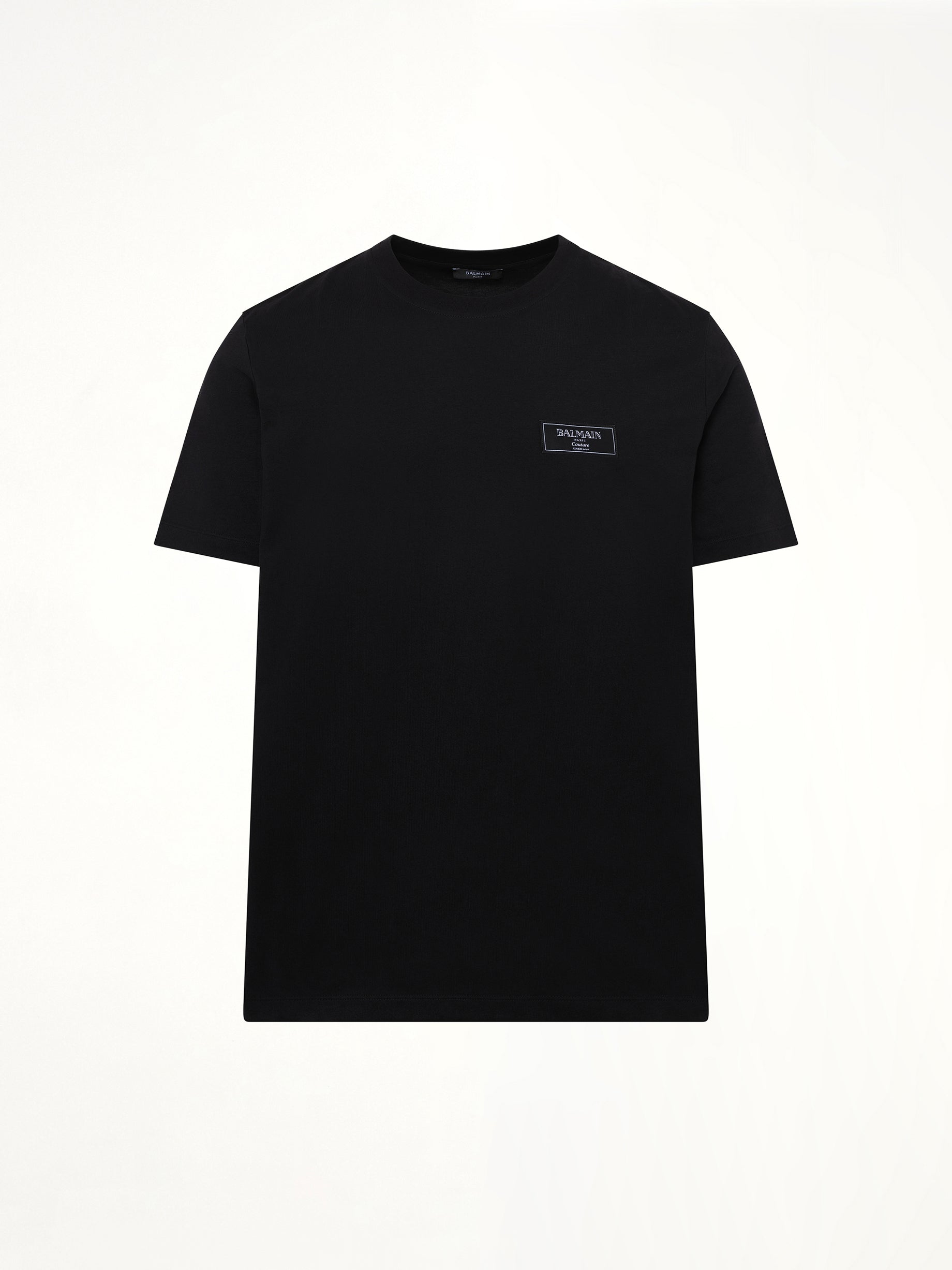 クチュール ラベル レギュラー Tシャツ イン ブラック